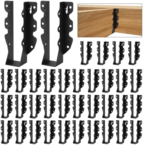 48 Pcs 2"x 8" Joist Hanger|Q235B Carbon Steel
