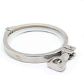 QiiMii Single Pin Heavy Duty Tri Clamps with Wing Nut Ferrule TC 4 Inch Stainless Steel 304 Sanitary Fittings with Silicone Gasket