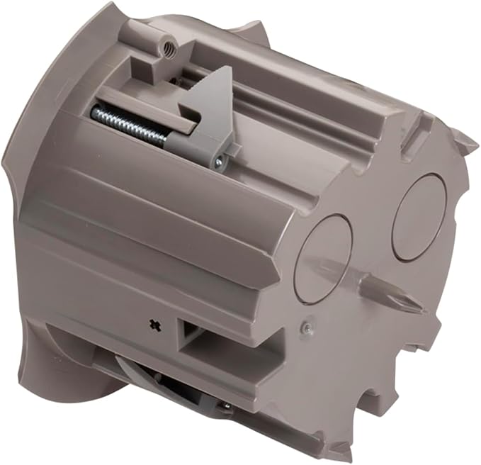 SmarToggle 3.5" Round Ceiling Box – Old Work Electrical Box for Stud or No-Stud Mount | Ceiling Rated 50 lbs | 3/4" Toggle Depth |Pilot Locator & Scoring Burrs for Perfect Alignment