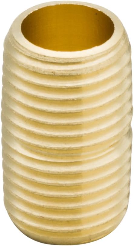 Legines Brass Pipe Fitting Close Nipple, 3/4" NPT Male x 3/4" NPT Male, 1.38" Length 1200psi (pack of 2)