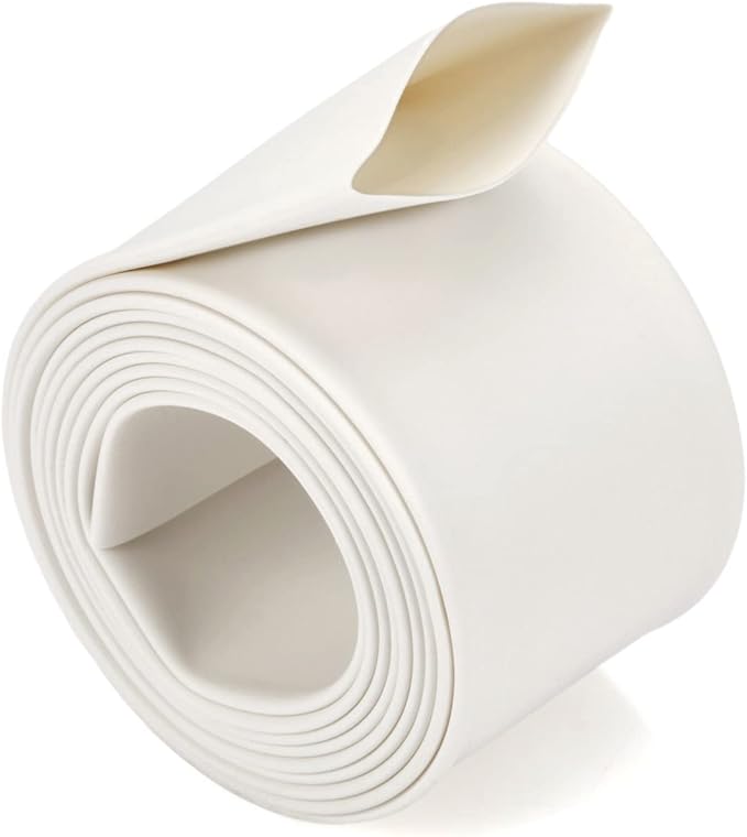 Chanzon 3:1 Ratio 5/8" (15mm) Heat Shrink Tubing - Marine Grade Waterproof Adhesive Lined - 4Ft Roll (1.22M Total Length) White Polyolefin Sleeving Wrap Shrinking 3 to 1 Ratio 1pcs