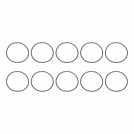 HARFINGTON 10pcs Nitrile Rubber O-Rings 65mm OD 61mm ID 2mm Width Metric Buna-N NBR Sealing Gasket Plumbing Sealing Repair O Rings for Car Auto Vehicle Repair Faucet Air Gas