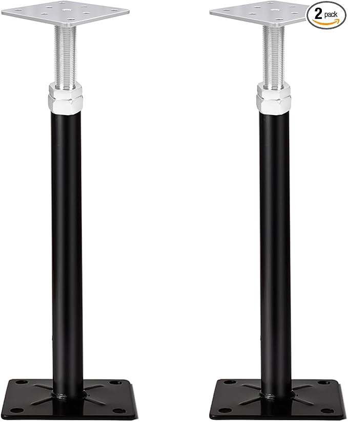 Basement Floor Jack, 11-16 inches Height Range House Floor Jacks Post Pole for Leveling, Adjustable Floor Jack for House Foundation Temporary Support