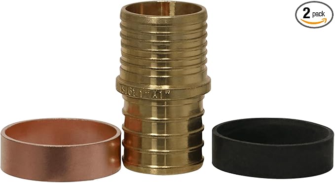 XFITTING 1 Inch Pex x 1 Inch PB (polybutylene) Slicing coupling with ring, Repair Kit, 30-2-1=2XX, 2 Pieces
