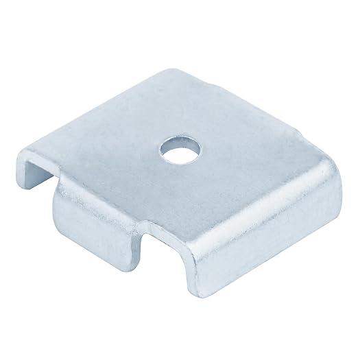 20 Pcs Square Washers Accept 1/4" Bolt, Saddle Washer Plate for 1-5/8" Strut Channel