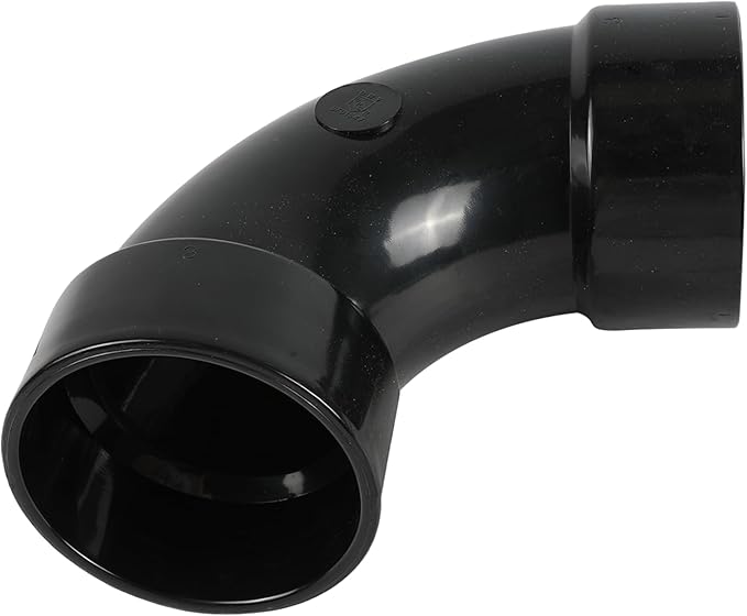 5-Pack EFIELD 1-1/2 in. ABS DWV 90 Long Sweep Elbow (Hub x Hub), 1/4 Bend