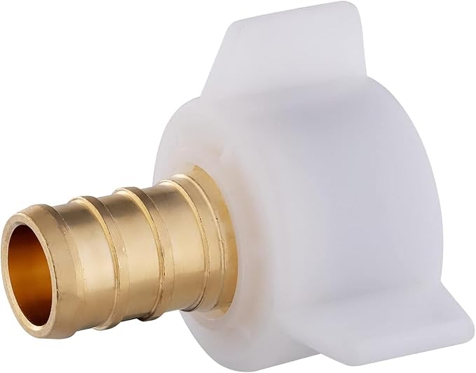 (Pack of 50) EFIELD Pex 3/4" Pex X 3/4" Female NPT Swivel Adapter Brass Crimp Fittings,(PEX1807203-50PCS)