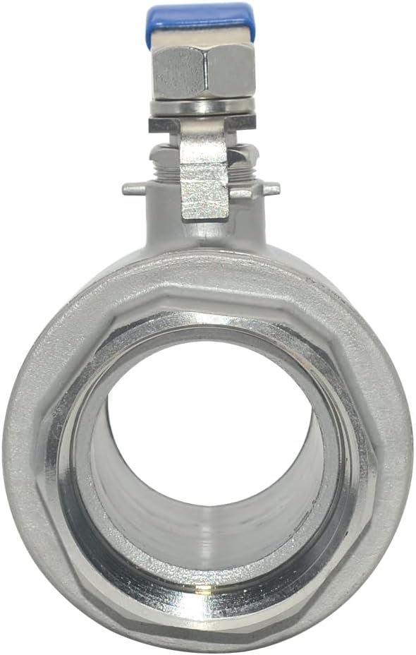 DAN SPEED 2-1/2" NPT Female 316 Stainless Steel Full Port Ball Valve Vinyl Handle WOG1000 (2-1/2 inch)