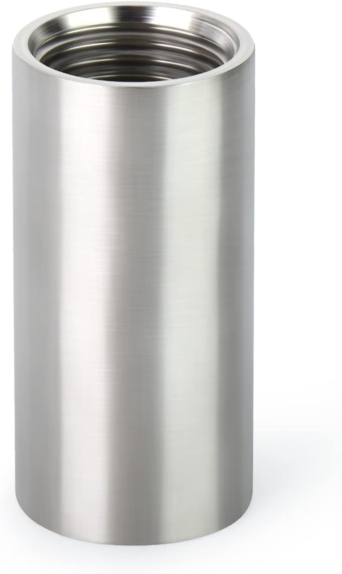 TAISHER 2PCS Stainless Steel Pipe Fittings, 1" NPT x 1" NPT Female Threaded, 2" Length Nipple Cast Pipe