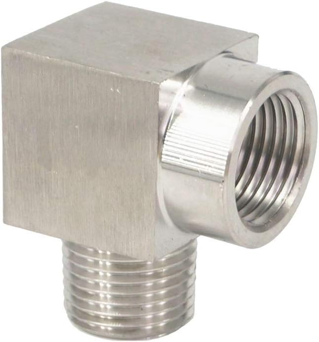 Beduan Stainless Steel Cast Pipe Fittings, 90 Degree Steet Elbow, 3/4" Male x 3/4" Female, Water Fuel Air(Pack of 2)