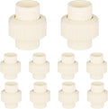 (10 Pack) EFIELD 3/4" Inch CPVC Slip Union, CTS x CTS Union Solvent Connection Fittings,(CPVC031-10PCS)