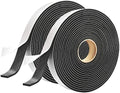 2 Rolls Foam Seal Tape for Door Window Seal Insulation, 3/4in Wx1/8in T Soundproof and Shockproof Weather Stripping Single Sided Door Foam Tape Cold Air Draft Closed Cell Weather Strip, Single 16FT