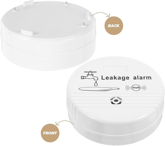 Water Leak Alarm Sensor Waterproof Leak Detection System Flood Detector for Home Basement Kitchen Sink Overflow Monitoring