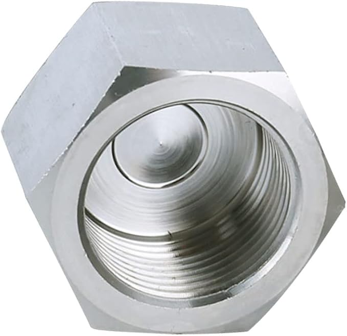Stainless Steel 304 Forged Pipe Fitting, Hex End Cap, M22*1.5 Metric Thread Female, Class 3000 (Pack of 1)