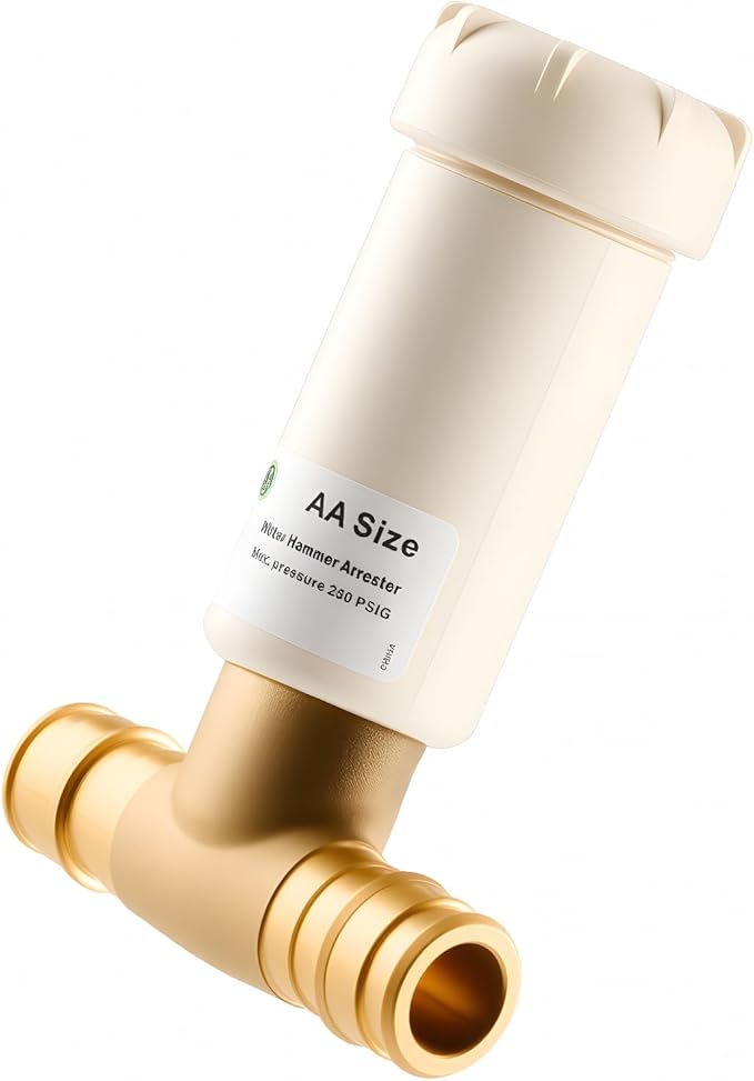 Resin Water Hammer Arrestor, 1/2 Inch Pex-A Expansion Tee Hammer Arrestor For Potable Water Plumbing Application, F1960 Tee Connection