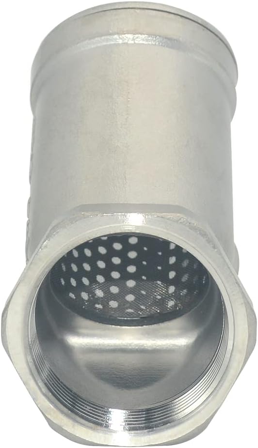 Strainer Mesh Filter Valve,800WOG Y-Spring NPT Female Check Valve,Stainless Steel SS316 CF8M (1-1/4")