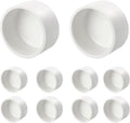 1 Pcs 2" PVC External End Cap Fitting, SCH40 Furniture Grade PVC Pipe Plug Adapter, Pipe Cover Fittings for DIY Project, Irrigation System, Plumbing Framework, Garden Structures