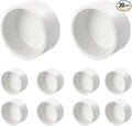 20 Pcs 2" PVC External End Cap Fitting, SCH40 Furniture Grade PVC Pipe Plug Adapter, Pipe Cover Fittings for DIY Project, Irrigation System, Plumbing Framework, Garden Structures