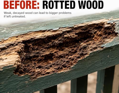 Re-Rot Liquid Wood Rot Repair Kit, 96 oz Penetrating Epoxy Resin