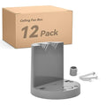 Ceiling Fan Box, PVC, 12 Cubic Inch, UL Listed, 12 Pack