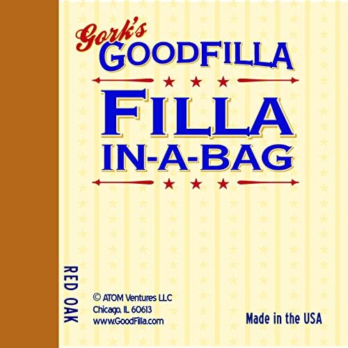 GoodFIlla Red Oak, 12 oz, Wood and Grain Filler Powder, Stainable, Paintable, Sandable, Versatile | Zero Waste