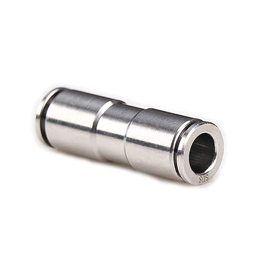 Beduan Push to Connect Fitting, 3/8" Tube OD 304 Stainless Steel Straight Quick Adapter Air Union Fitting