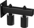 Adjustable Slide Gate Guide Roller,Heavy Duty 3" Thickening Sliding Gate Support Assembly, Iron Gate Guide Wheel Pulley, Adjustable Up to 4" for Sliding Rolling Gates