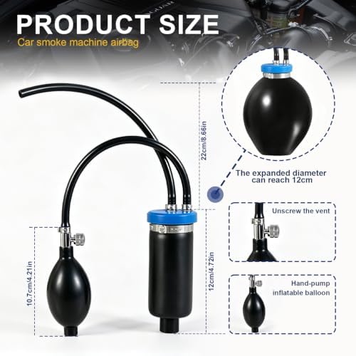 Easy Intake Adapter, Automobile Smoke Leak Tester Adapter, 1PCS