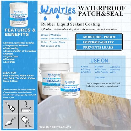 Invisible Waterproof Sealant 18oz, Wall Bathroom Roof Waterproof Coating