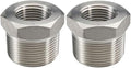 Beduan Stainless Steel Reducer Hex Bushing 2" Male NPT to 3/4" Female NPT Reducing Cast Pipe Adapter Fitting for Air Water Gas Fuel(Pack of 2)