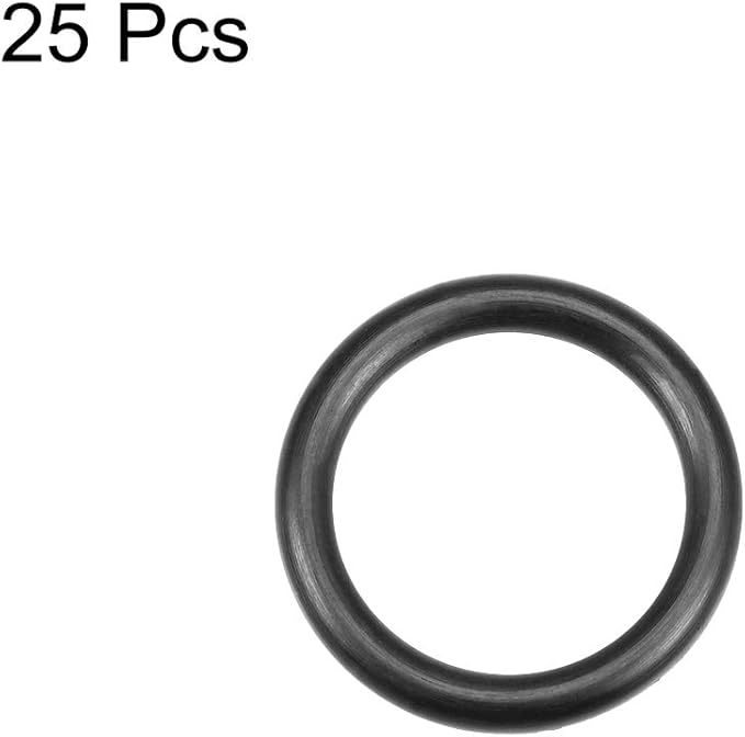uxcell Nitrile Rubber O-Rings 18.5mm OD 13.5mm ID 2.5mm Width, Metric Nitrile Rubber Sealing Gasket for Automotive Machine Plumbing, Pack of 25