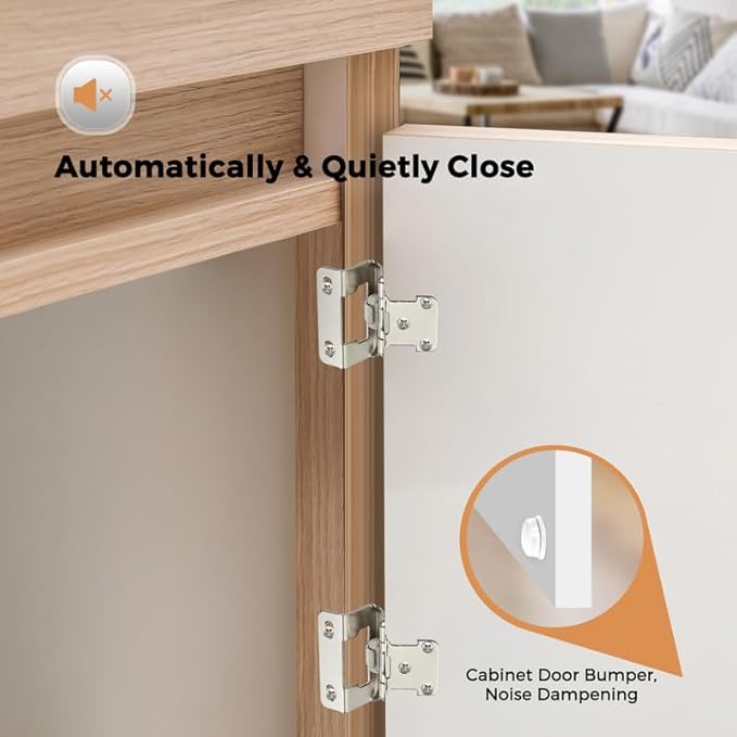 Ravinte 2 Pack 1 Pairs Semi-Overlay 1/2 inch Self-Closing Face Frame Cabinet Hinges Satin Nickel Half Wrap-Around Kitchen Door Hinges Face Mount Cabinet Hardware