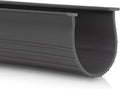 3" Garage Door Bottom Seal Weatherstrip in Grey - 1/4" T Style - All Widths (10' Wide Door)