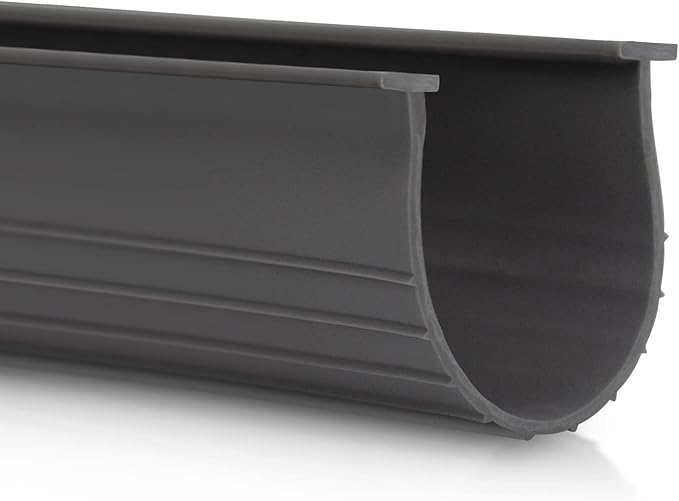 3" Garage Door Bottom Seal Weatherstrip in Grey - 1/4" T Style - All Widths(16' Wide Door)