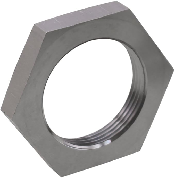 DERNORD Cast Pipe Fitting Stainless Steel 304 Hex Locknut 1-1/4" NPT Female