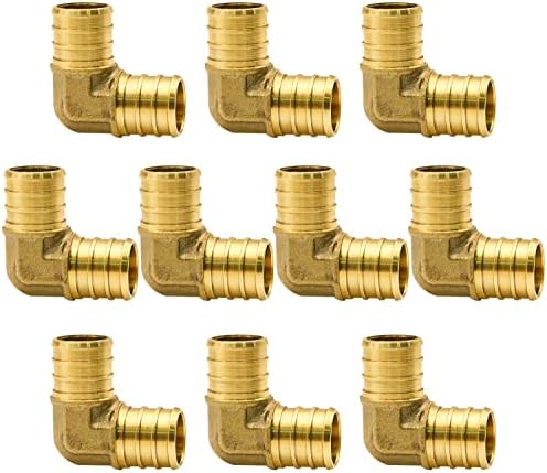 10 Pack 3/4" PEX Fittings, PEX Elbow Fittings
