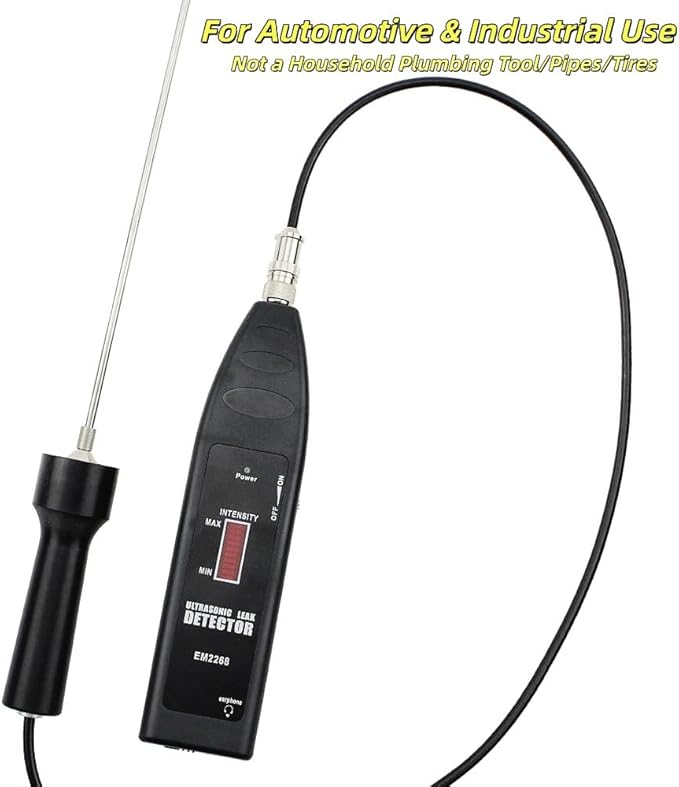 allsun Pro Ultrasonic Leaking Detector Transmitter Auto Noise Finder, Electronic Stethoscope HVAC Machine Noise Monitor 36-44KHz, Air Gas Water Leak Diagnosis Tool