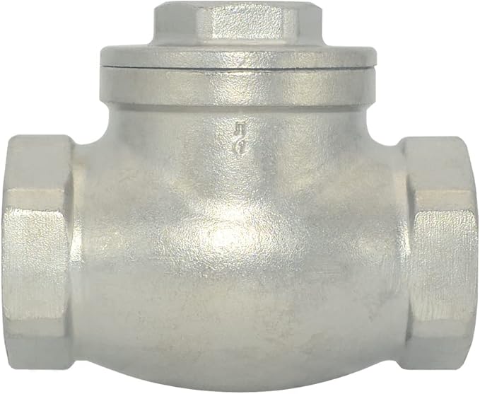 1-1/4" Stainless Steel SS316 Swing Check Valve,NPT Female x Female Thread,WOG 200 PSI PN16 CF8M