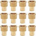 SUNGATOR 12-Pack 3/4" PEX x 1/2" Female NPT Adapter Fittings