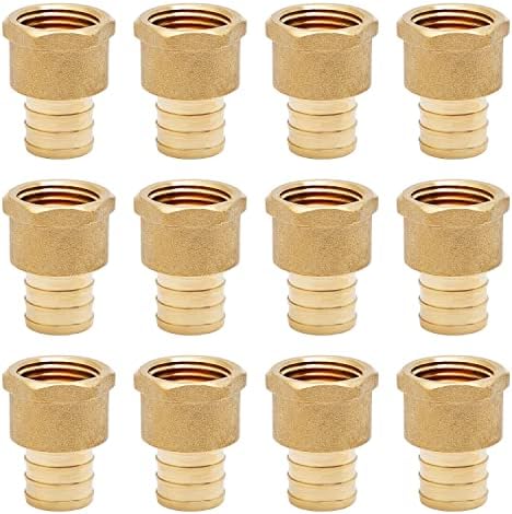 SUNGATOR 12-Pack 3/4" PEX x 1/2" Female NPT Adapter Fittings