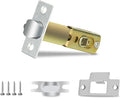Entry Door Lock Latch Deadlatch Bolt deadbolt Latch Adjustable 2-3/8" or 2-3/4" Size 60/70mm Fit 45° Rotating Angle Door Lock and Lever Door (1, 45D)