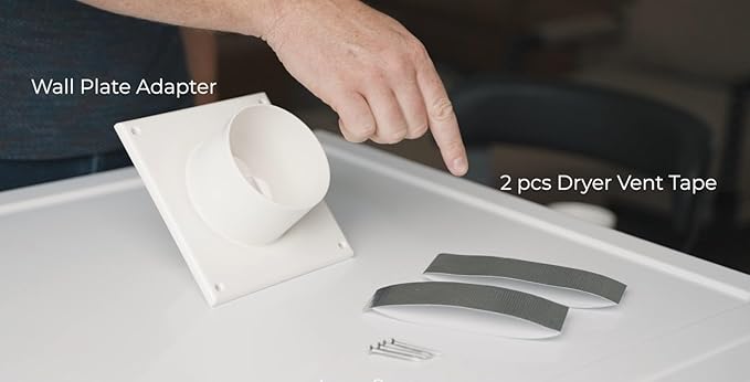 Cinch Wall Plate Adapter, Easy Connect Dryer Hose System by Ziggurat Products