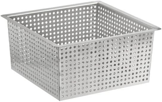 10 Inch Flanged Floor Drain Strainer, Stainless Steel, 3/16 Inch Perforations, 304 Grade