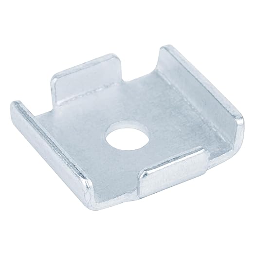 20 Pcs Square Plate Washers Accept 3/8" Bolt, Saddle Washer for 1-5/8" Strut Channel