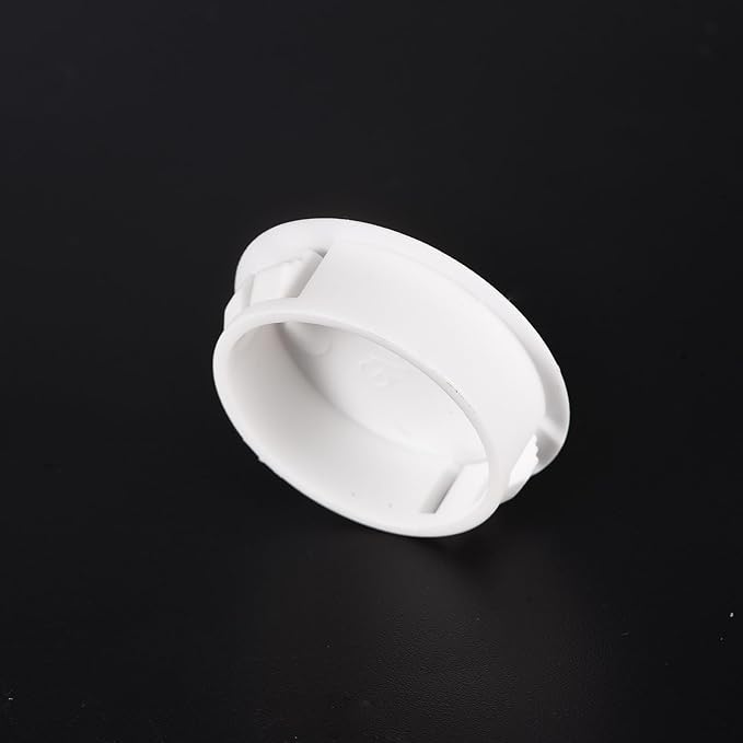 uxcell 1-1/4" Plastic Hole Plugs, 36Pcs Flush Type Panel Round Snap in Fastener Knockout Locking Plugs for Furniture Insert End Caps Panels, White