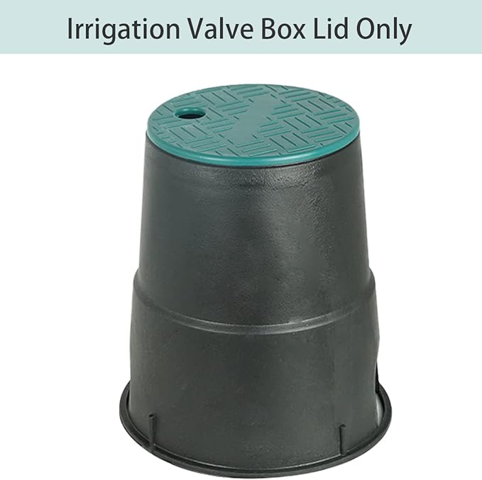 Cunguv Valve Box Cover Lid Sprinkler Valve Box Lid Replacement ID 5.5" OD 6" for Circular Irrigation Control 2 Pieces