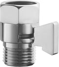 Brass Shut Off Valve, Shower Flow Control Valve, G1/2 Shower Water Pressure Regulator, Water Flow Control Valves for Handheld Shower Head, Chrome