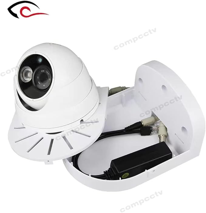 Security Camera Mount Bracket, Aluminum Indoor Outdoor Wall Mount Bracket L-Type Bracket for CCTV Security Dome IP Camera Mounting Dome Security Camera Junction Box Mount Bracket Universal