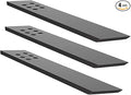 Countertop Support Bracket 3 Pack 10" Lx 2.5" W Hidden Black Knee Wall Support Countertop Bracket 3/8" Thick Heavy Duty for Quartz/Granite/Wood/Concret Countertops Screws Included