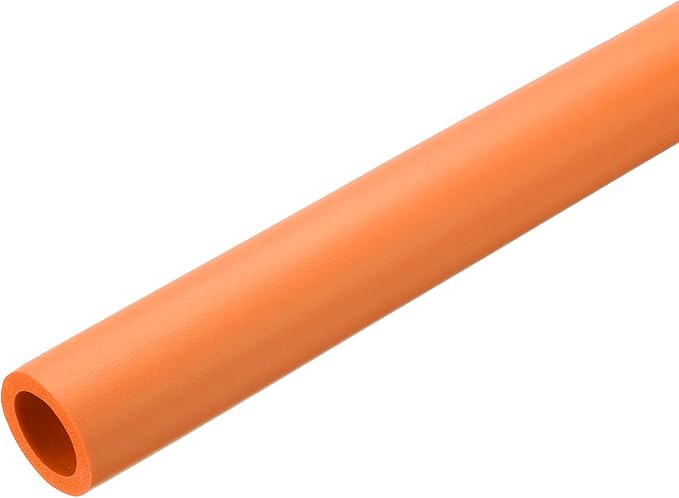 uxcell Foam Tubing for Handle Grip Support, Pipe Insulation Outside Pipe Lagging, 22mm(7/8") ID 31mm(1 1/4") OD 1m Orange